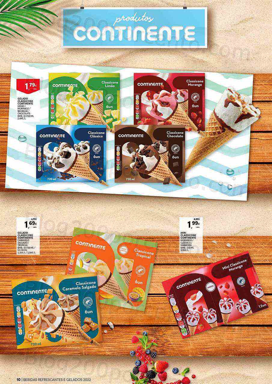 Antevisão Folheto CONTINENTE Bebidas e Gelados Promoções de 14 a 26 junho