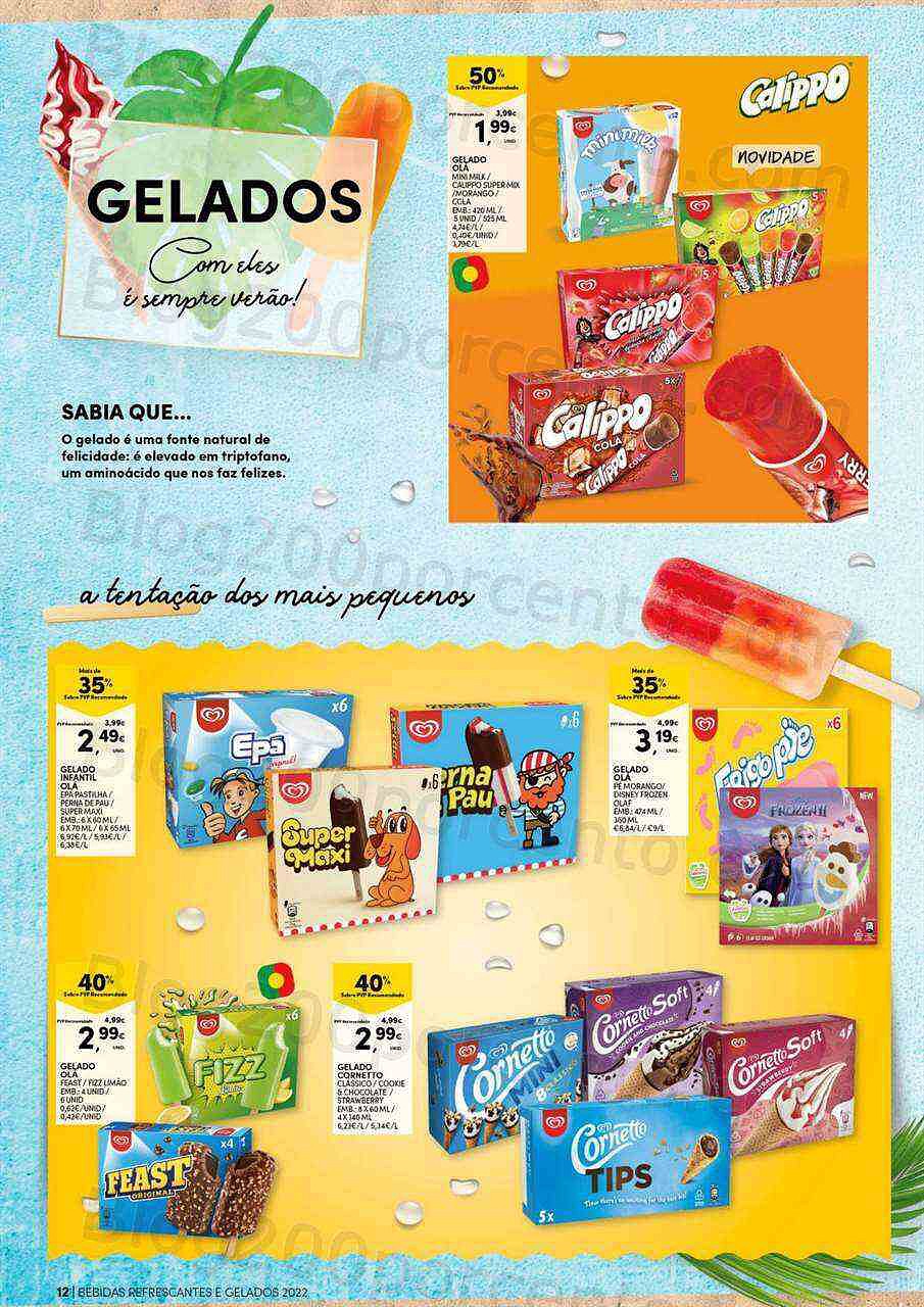 Antevisão Folheto CONTINENTE Bebidas e Gelados Promoções de 14 a 26 junho