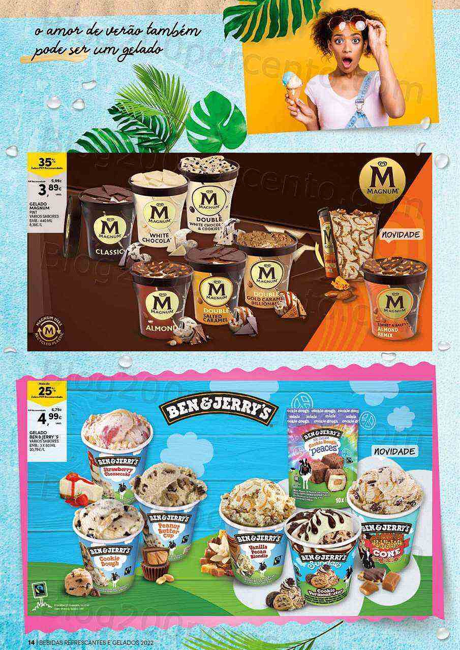 Antevisão Folheto CONTINENTE Bebidas e Gelados Promoções de 14 a 26 junho