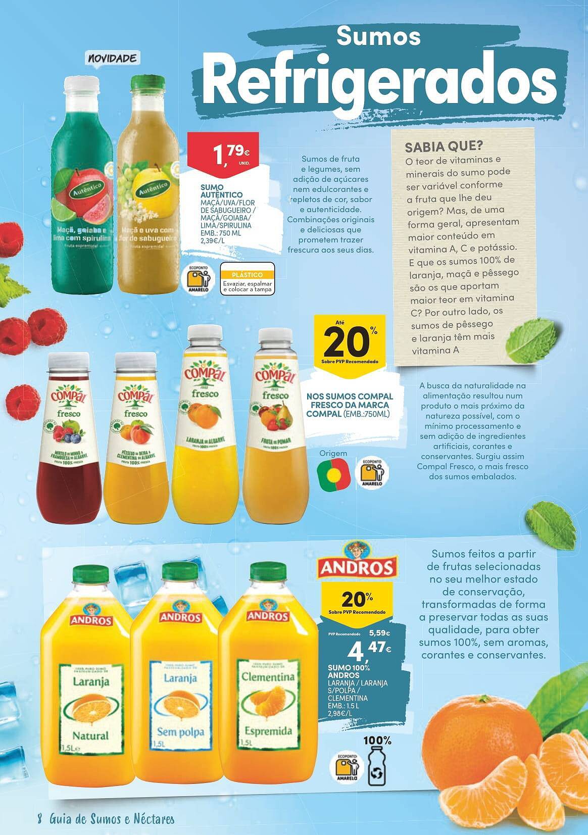 Antevisão Folheto CONTINENTE Sumos e Nectares Promoções de 21 junho a 3 julho