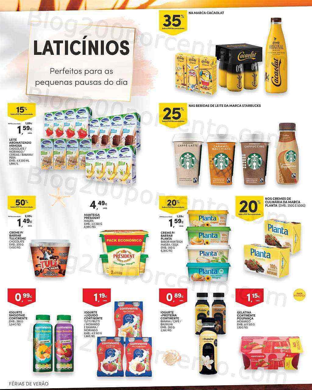 Antevisão Folheto CONTINENTE Férias de Verão Promoções de 21 junho a 24 julho