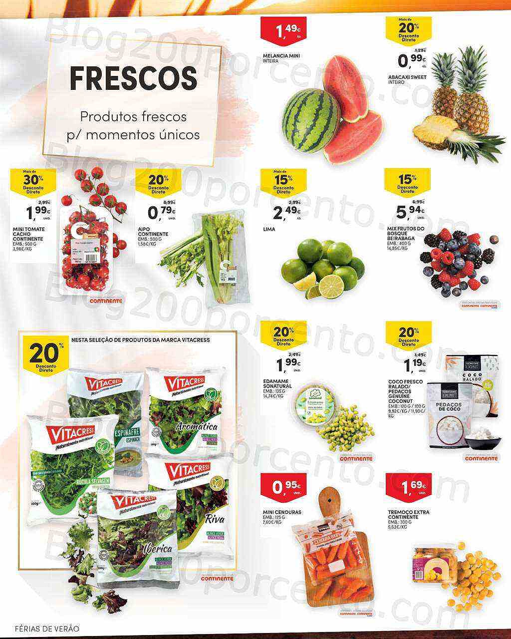 Antevisão Folheto CONTINENTE Férias de Verão Promoções de 21 junho a 24 julho