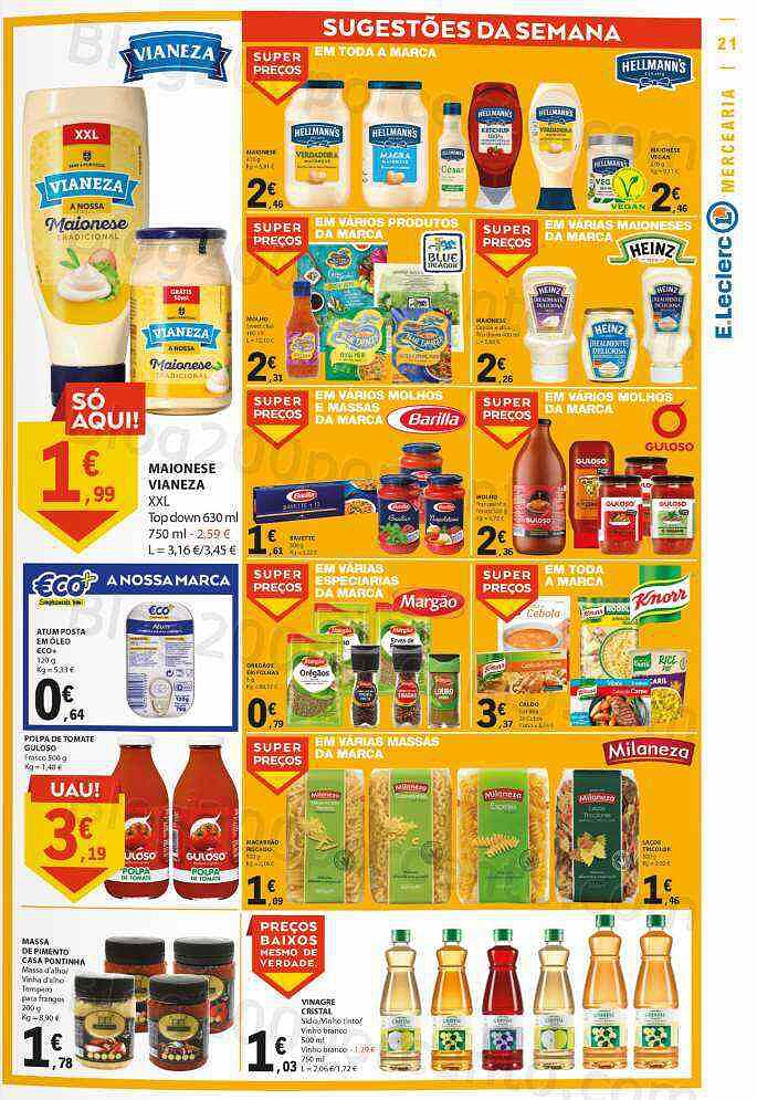 Antevisão Folheto E-LECLERC Promoções de 16 a 22 junho