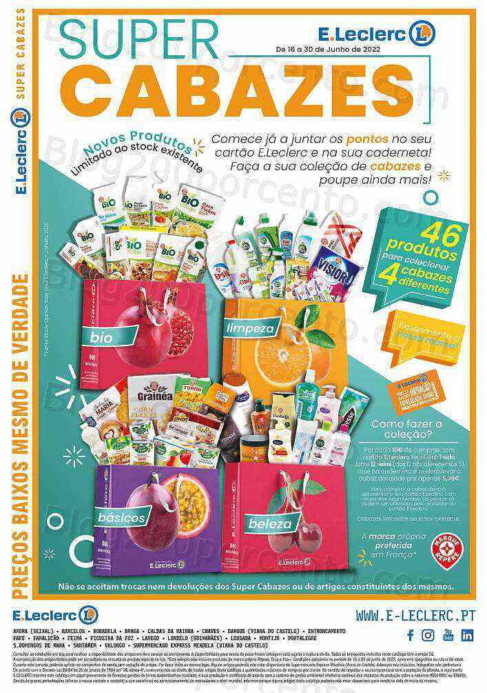 Antevisão Folheto E-LECLERC Promoções de 16 a 22 junho