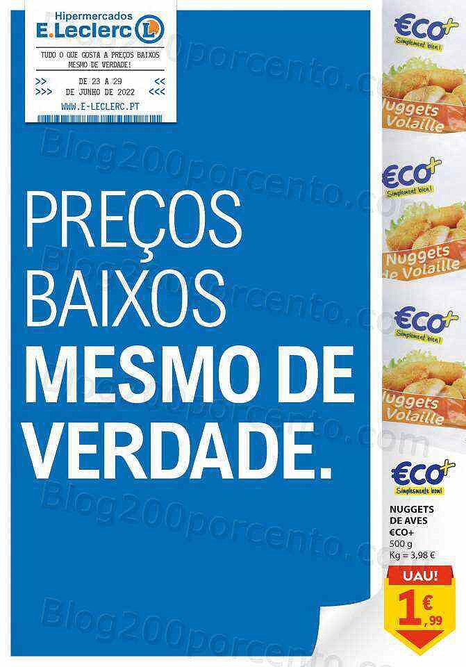 Antevisão Folheto E-LECLERC Promoções de 23 a 29 junho