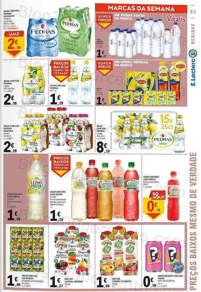 Antevisão Folheto E-LECLERC Promoções de 23 a 29 junho