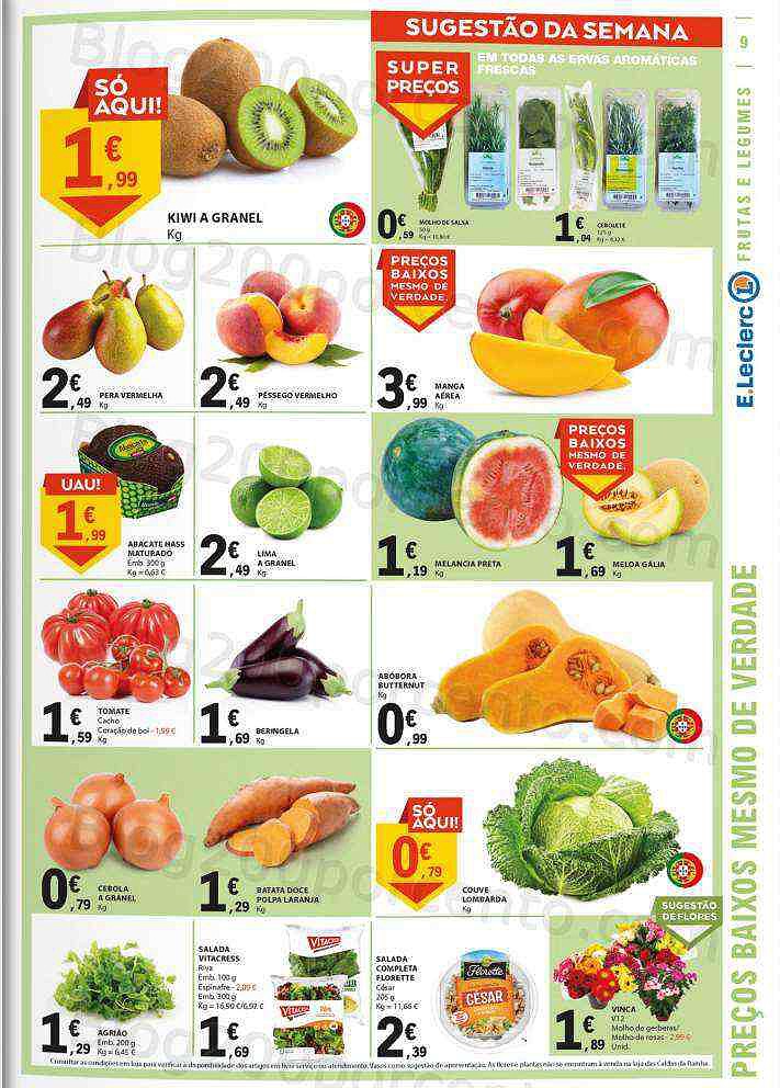 Antevisão Folheto E-LECLERC Promoções de 9 a 15 junho
