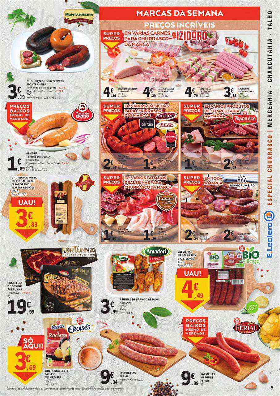 Antevisão Folheto E-LECLERC Churrasco