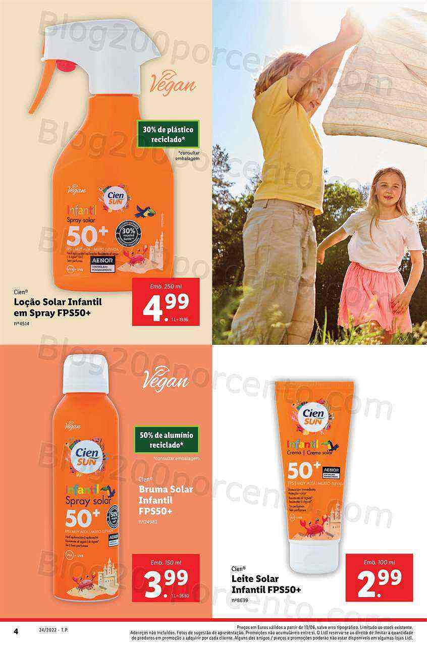 Antevisão Folheto LIDL Especial Verão Promoções a partir de 13 junho