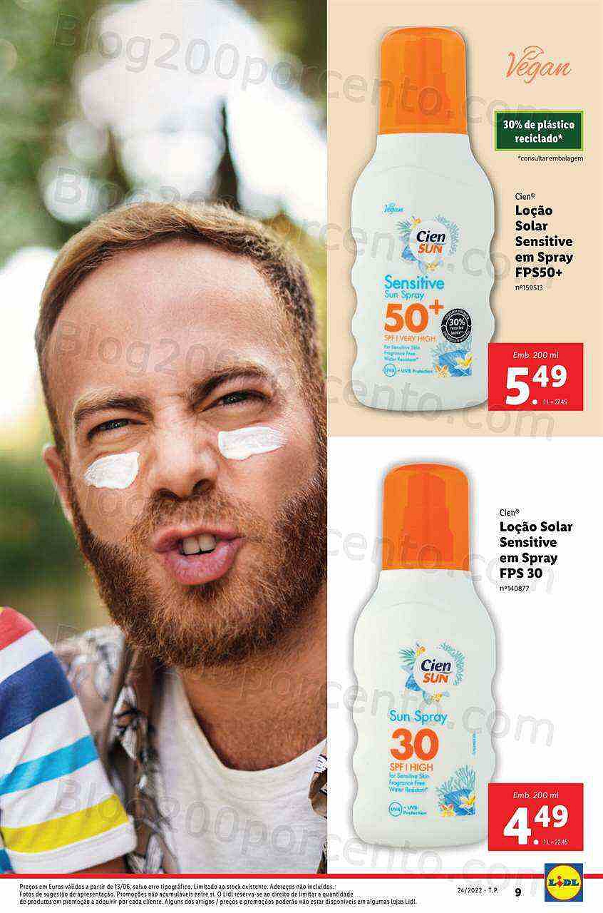 Antevisão Folheto LIDL Especial Verão Promoções a partir de 13 junho