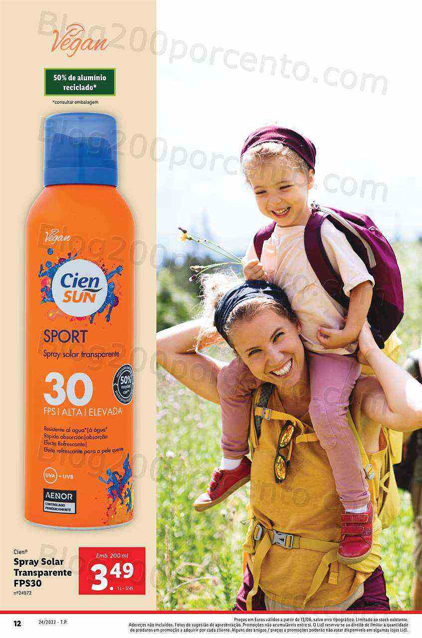 Antevisão Folheto LIDL Especial Verão Promoções a partir de 13 junho