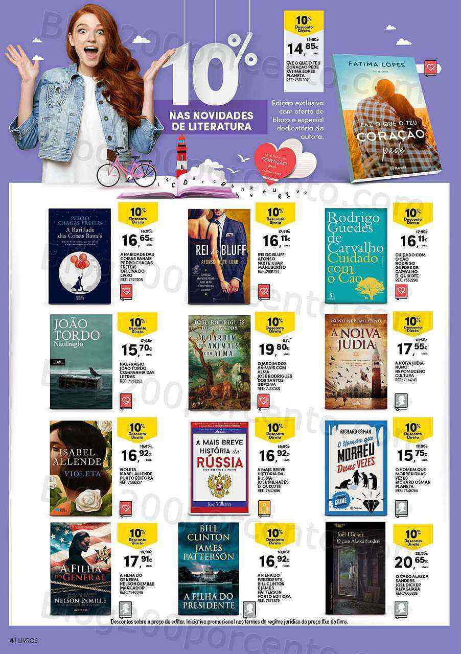 Antevisão Folheto CONTINENTE Feira do Livro Promoções de 28 junho a 17 julho