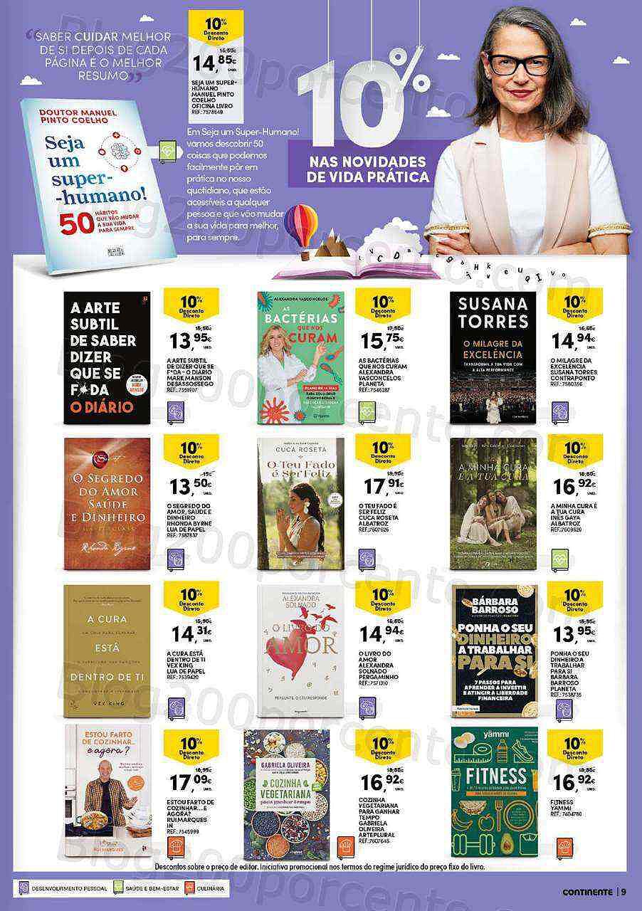 Antevisão Folheto CONTINENTE Feira do Livro Promoções de 28 junho a 17 julho