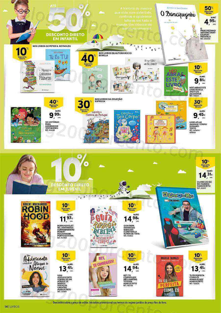 Antevisão Folheto CONTINENTE Feira do Livro Promoções de 28 junho a 17 julho