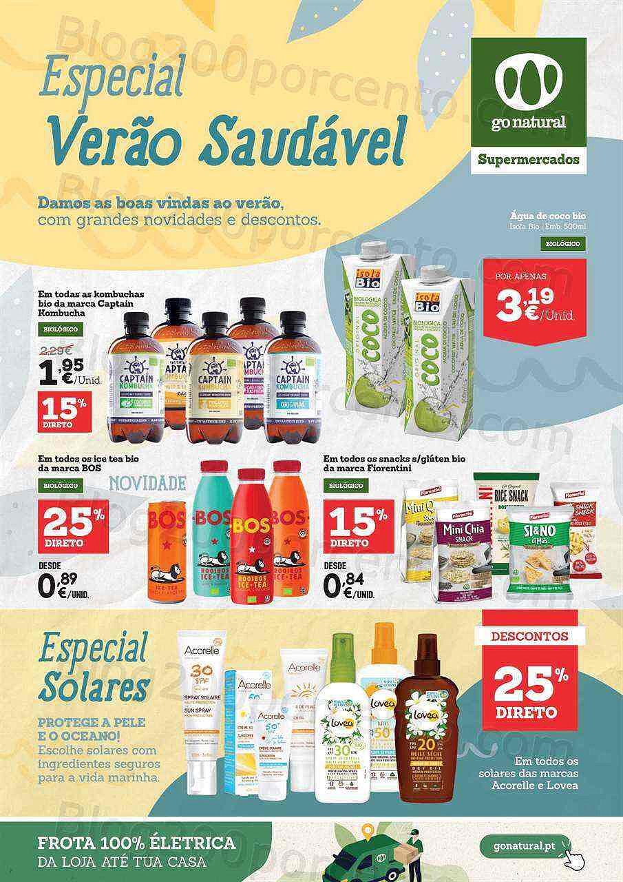 Antevisão Folheto GO NATURAL Especial Verão Promoções até 30 junho