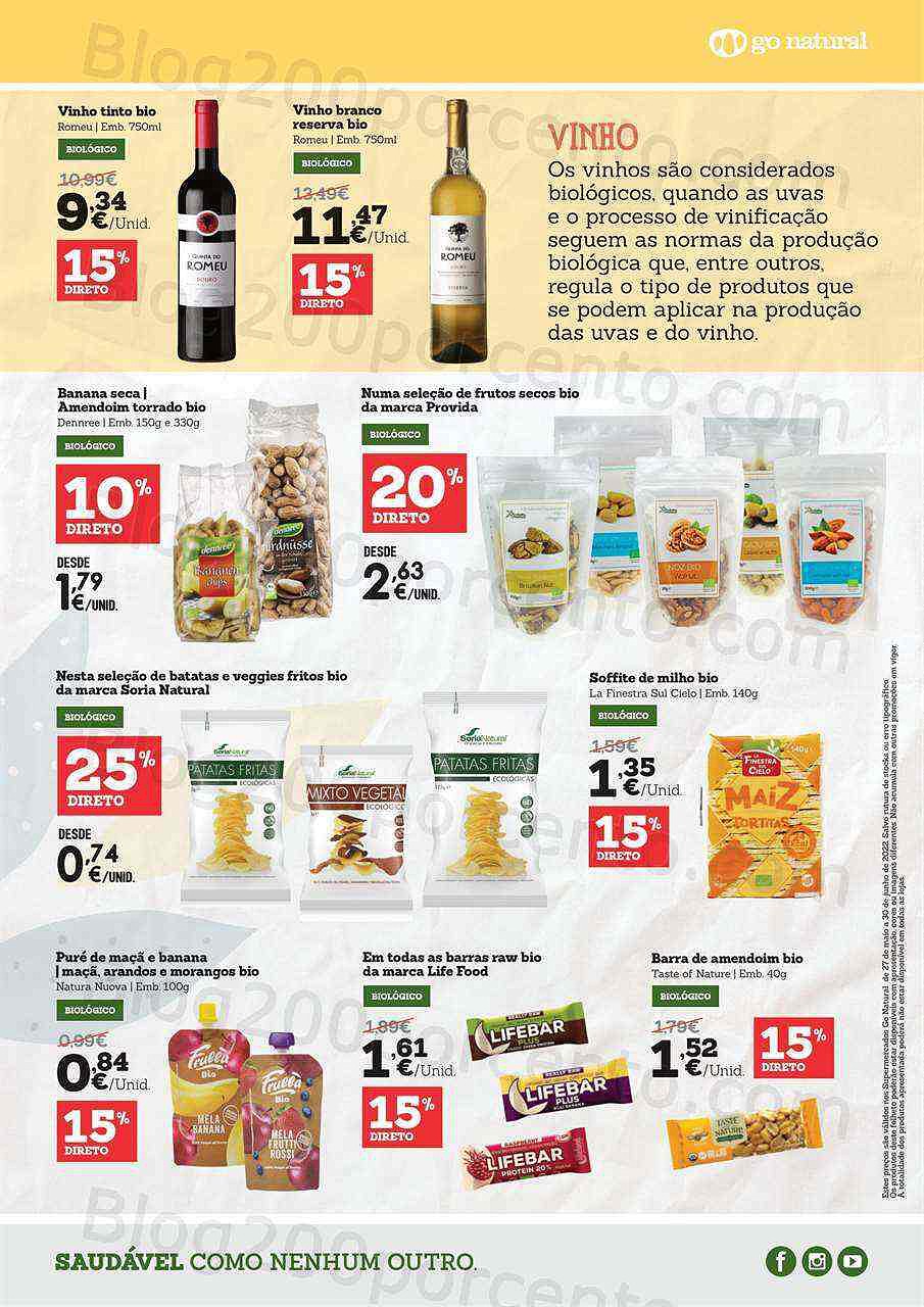 Antevisão Folheto GO NATURAL Especial Verão Promoções até 30 junho