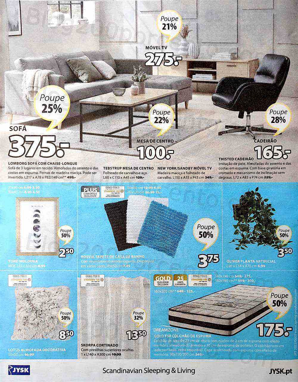 Antevisão Folheto JYSK Promoções de 16 a 22 junho