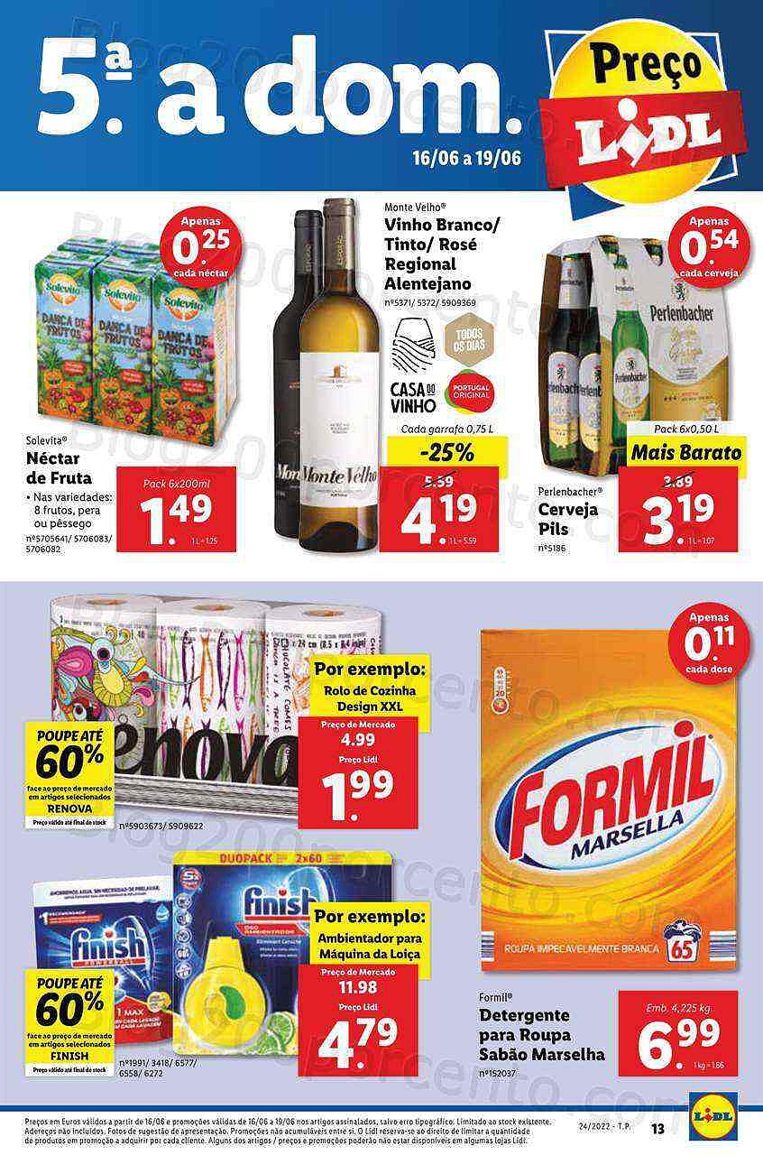 Antevisão Folheto LIDL Promoções de 13 a 19 junho Edição Digital
