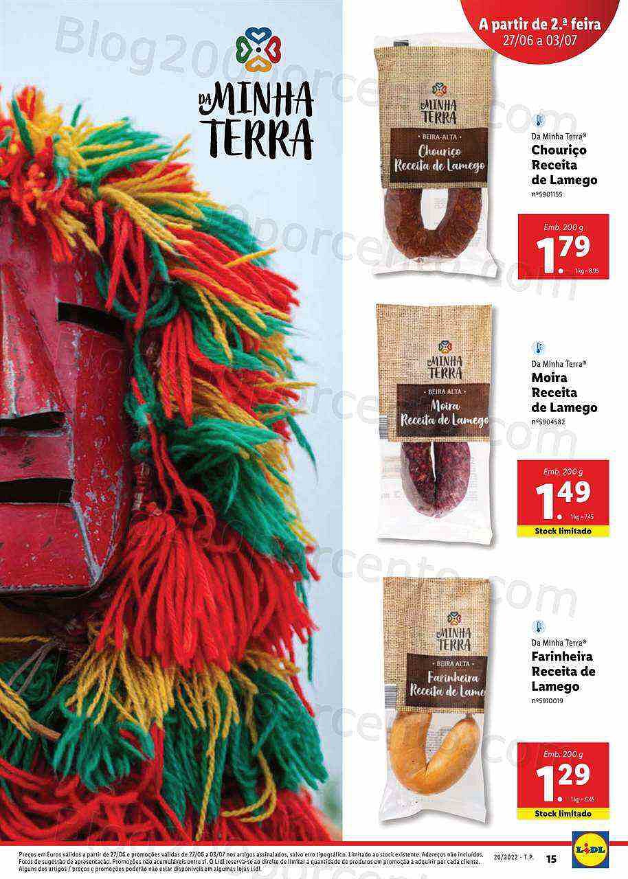 Antevisão Folheto LIDL Sabores Nacionais Promoções de 27 junho a 3 julho