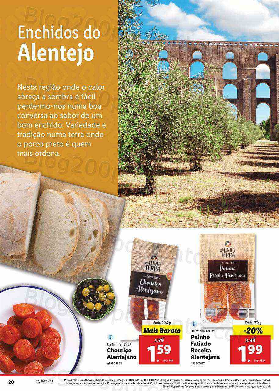Antevisão Folheto LIDL Sabores Nacionais Promoções de 27 junho a 3 julho