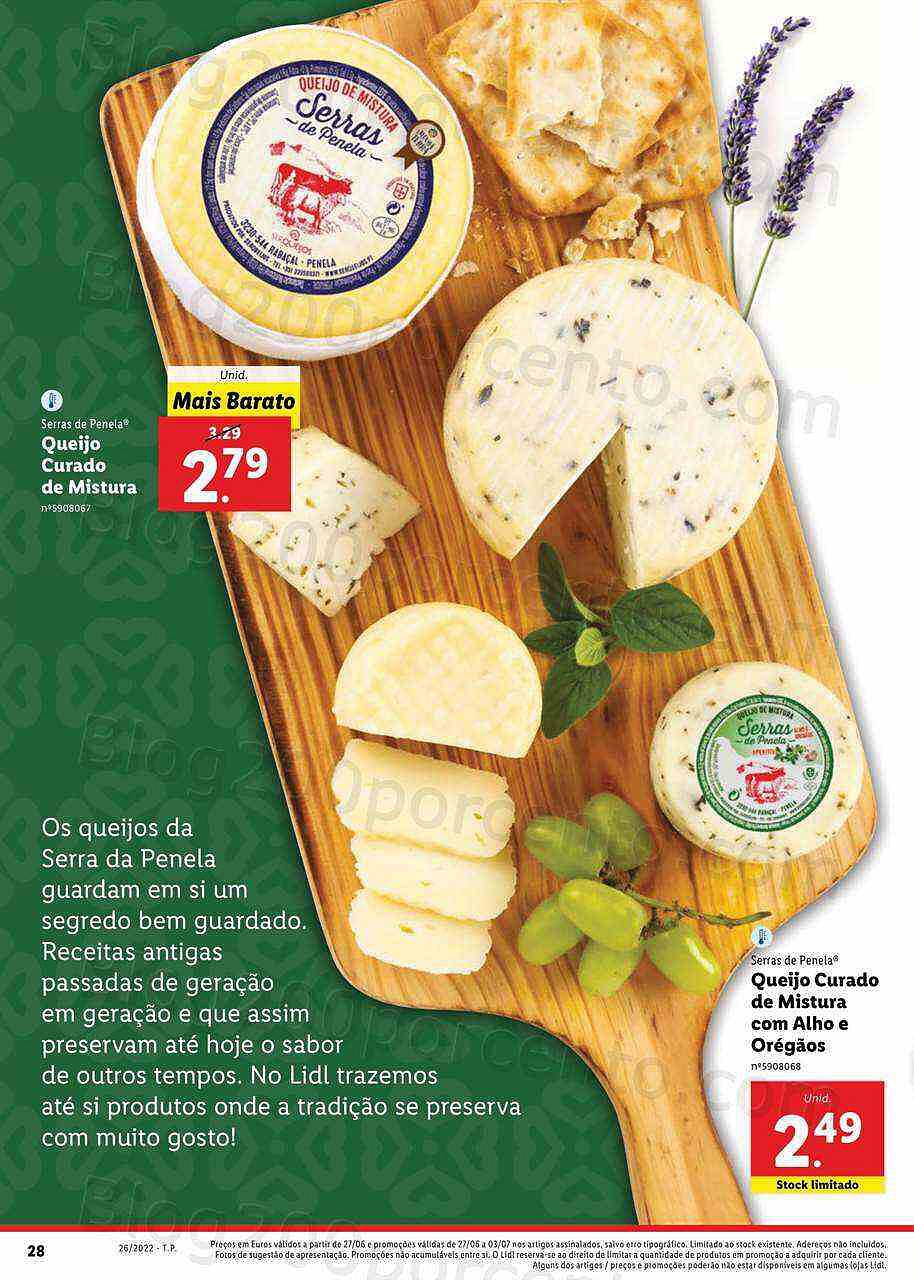 Antevisão Folheto LIDL Sabores Nacionais Promoções de 27 junho a 3 julho