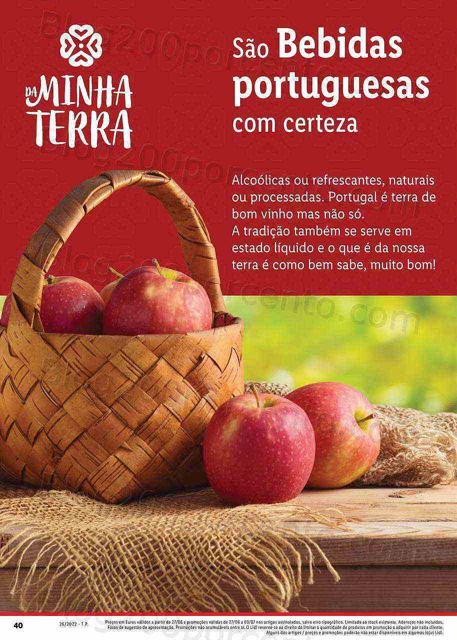 Antevisão Folheto LIDL Sabores Nacionais Promoções de 27 junho a 3 julho