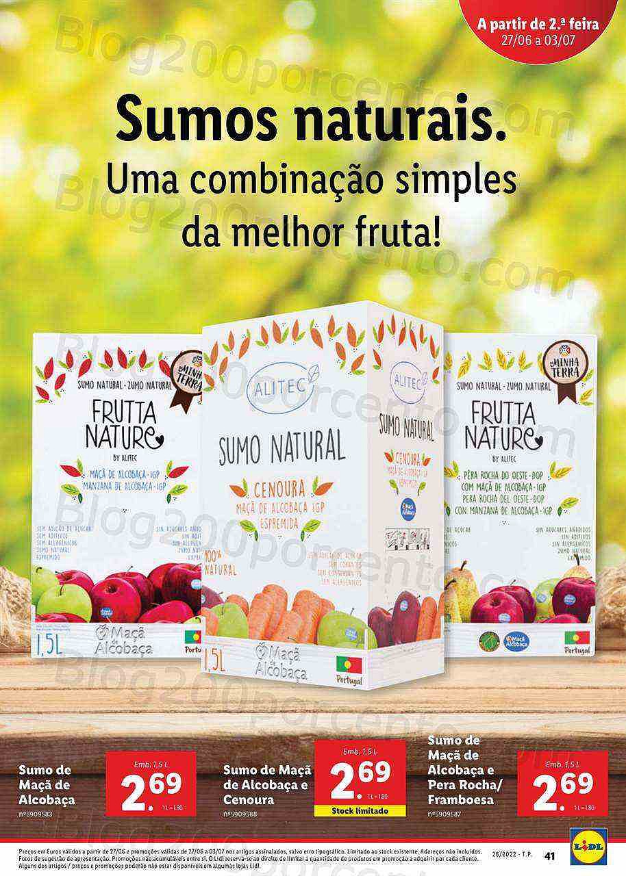 Antevisão Folheto LIDL Sabores Nacionais Promoções de 27 junho a 3 julho