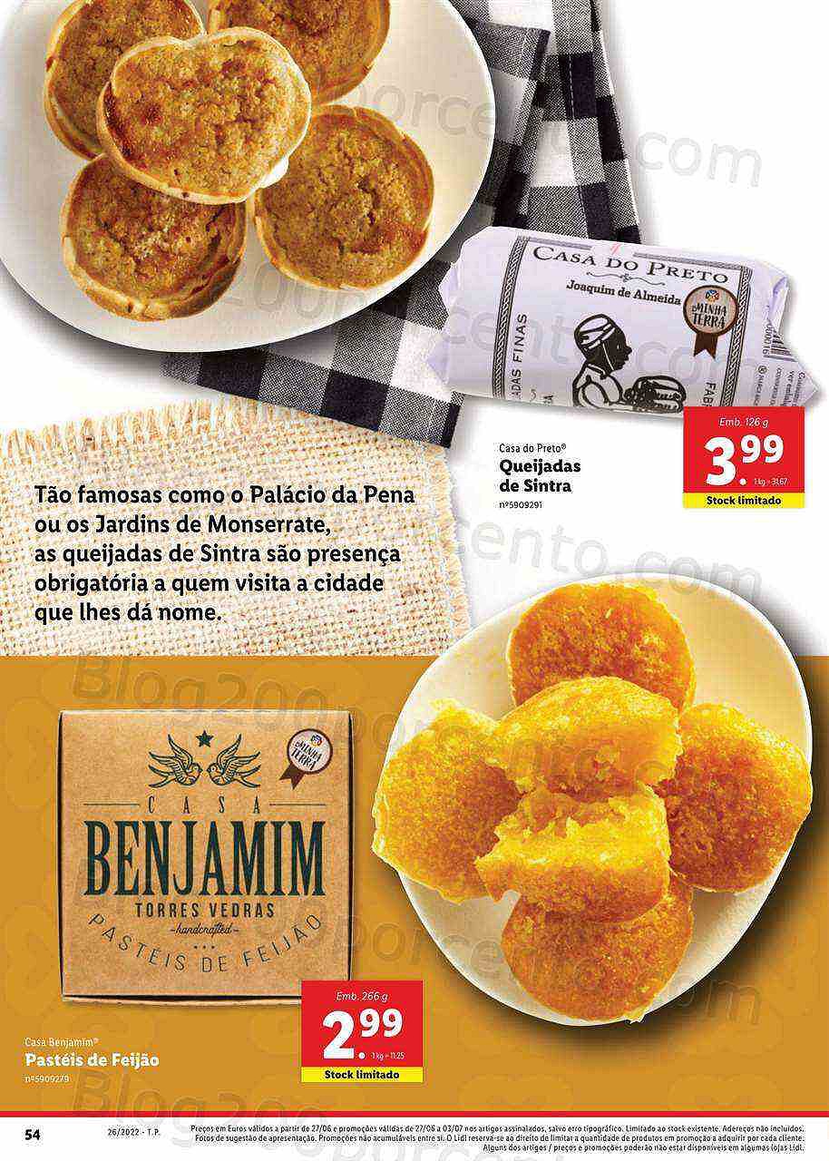 Antevisão Folheto LIDL Sabores Nacionais Promoções de 27 junho a 3 julho