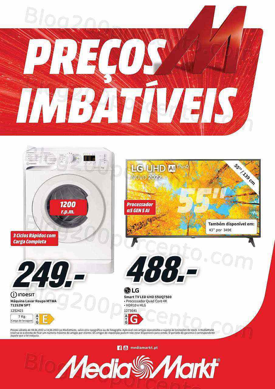 Antevisão Folheto MEDIA MARKT Promoções de 8 a 14 junho