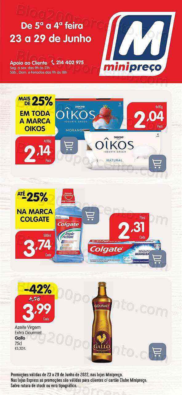 Antevisão Folheto MINIPREÇO Extra Promoções de 23 a 29 junho