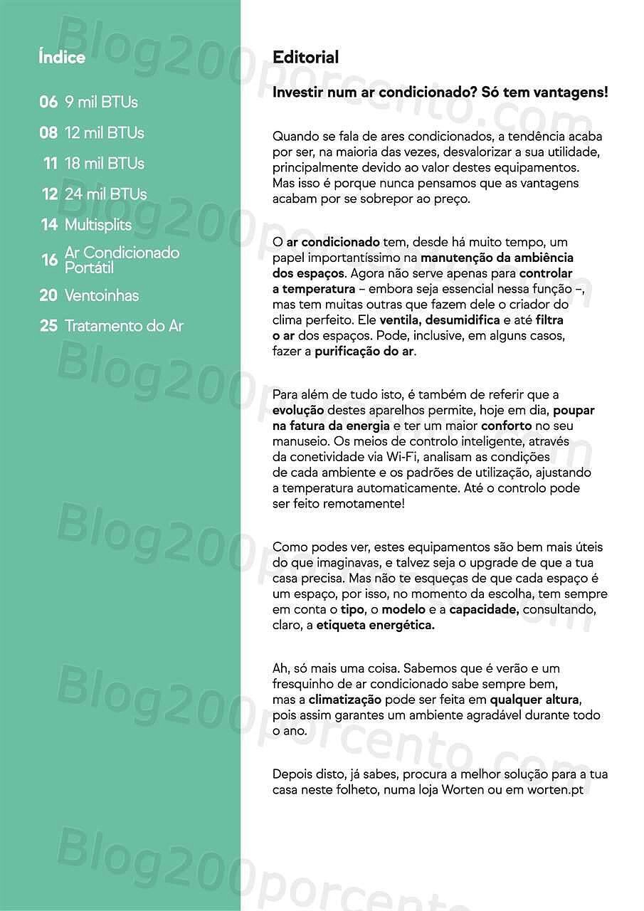 Antevisão Folheto WORTEN Climatização Promoções até 31 julho