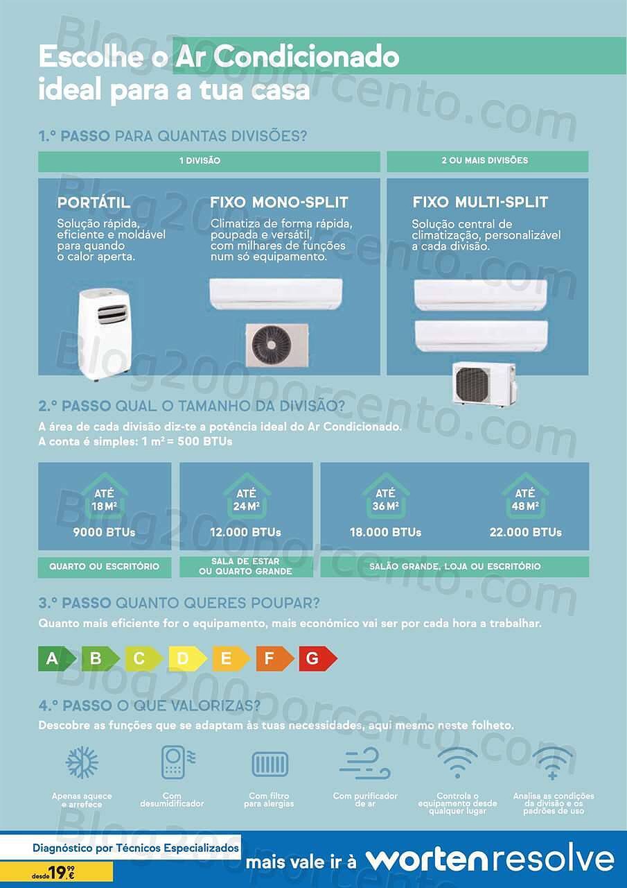 Antevisão Folheto WORTEN Climatização Promoções até 31 julho
