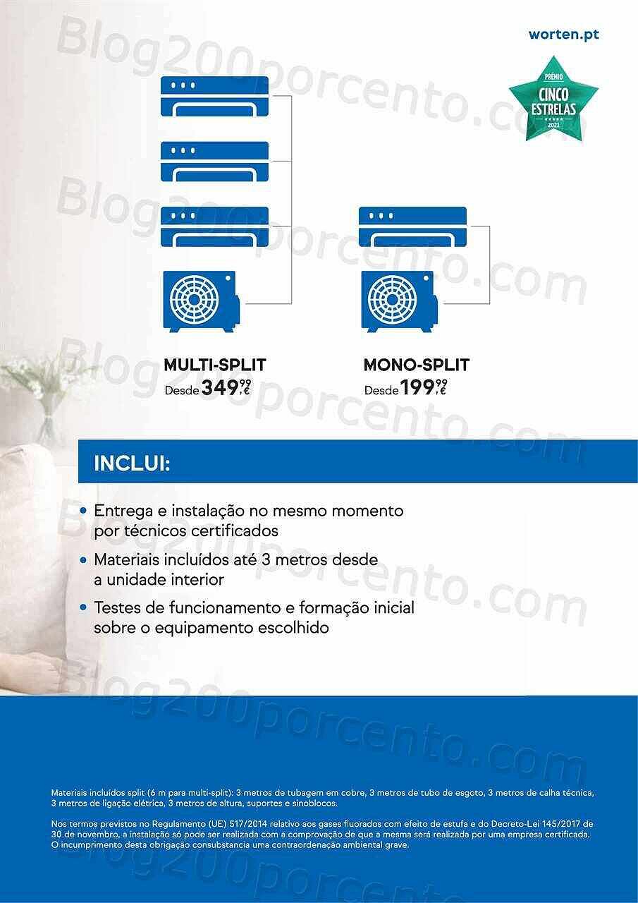 Antevisão Folheto WORTEN Climatização Promoções até 31 julho