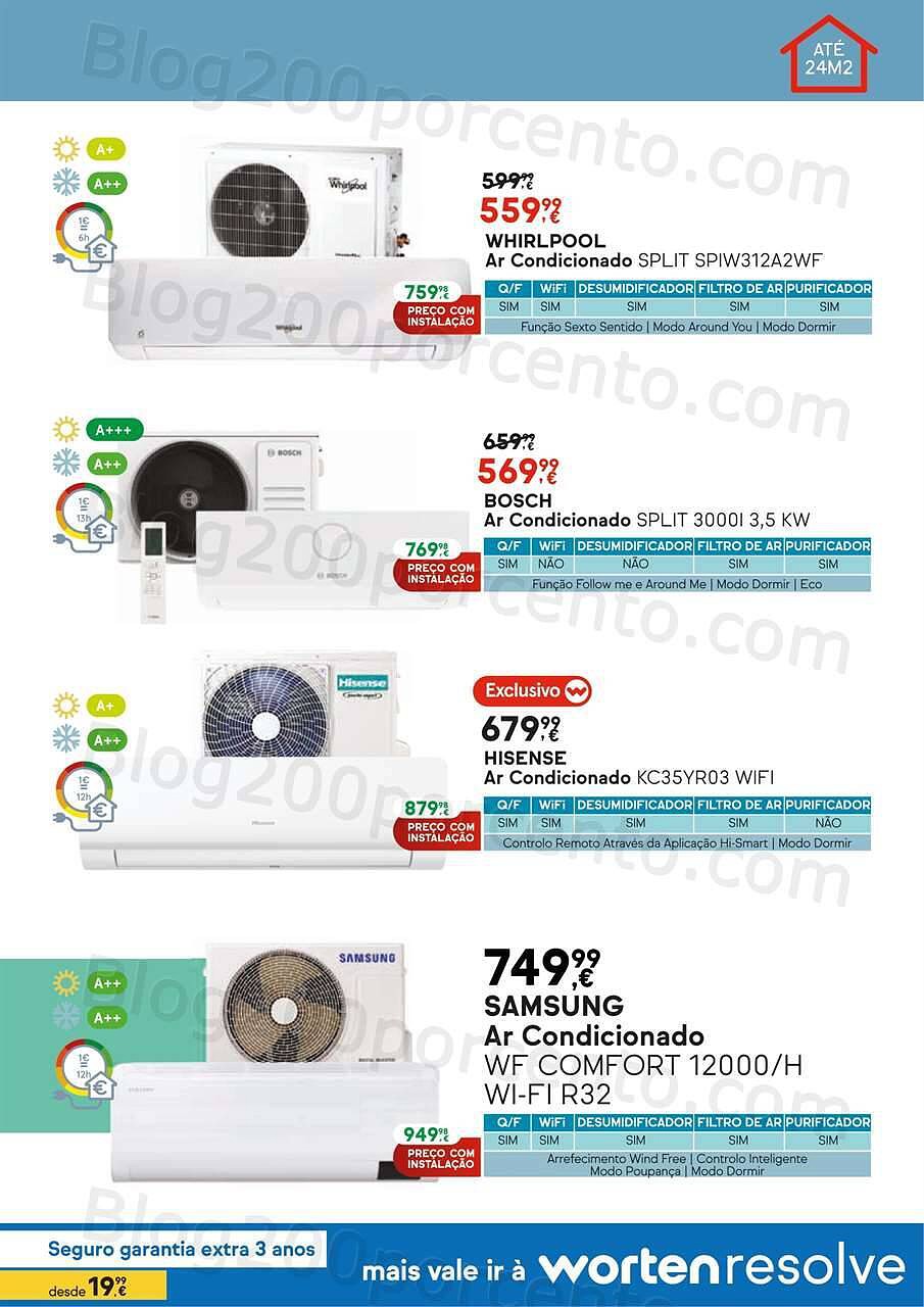 Antevisão Folheto WORTEN Climatização Promoções até 31 julho
