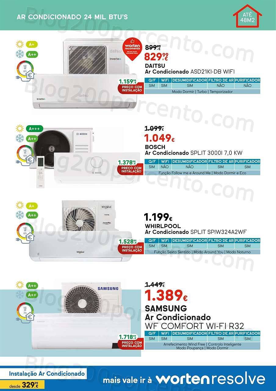 Antevisão Folheto WORTEN Climatização Promoções até 31 julho