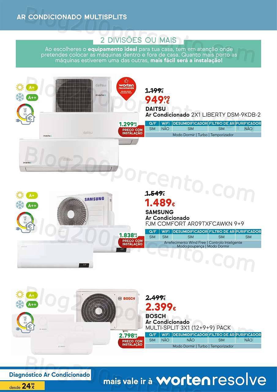 Antevisão Folheto WORTEN Climatização Promoções até 31 julho