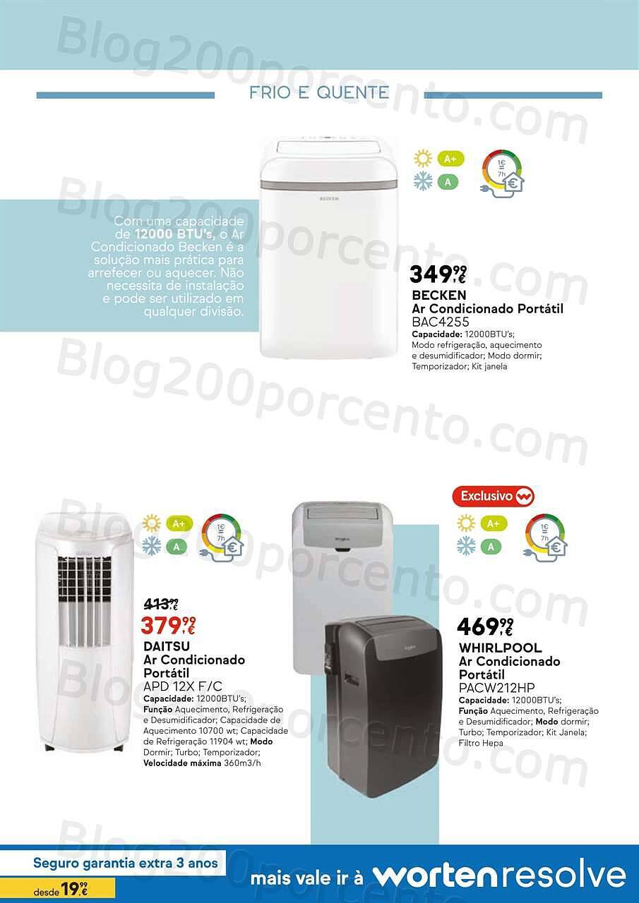Antevisão Folheto WORTEN Climatização Promoções até 31 julho