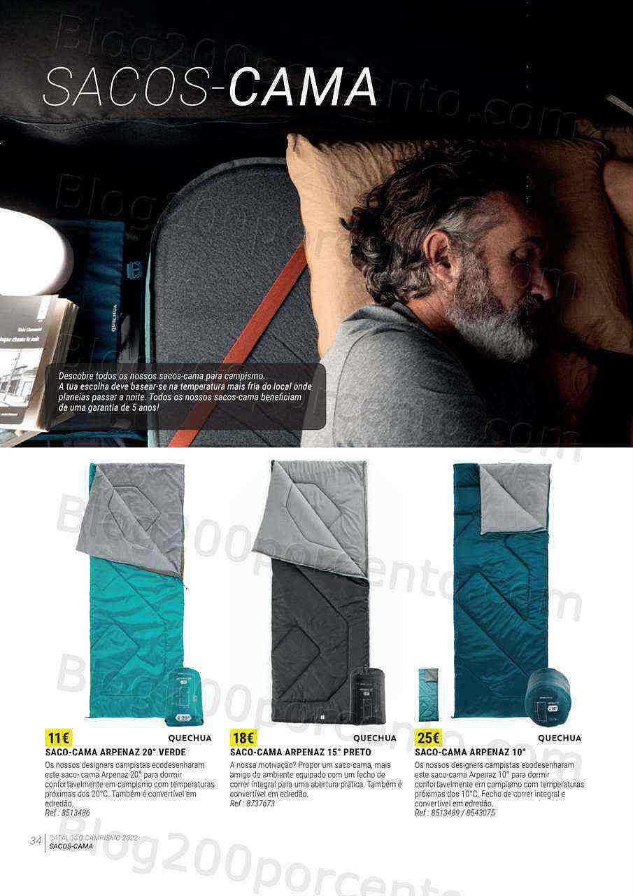 Antevisão Folheto DECATHLON Catálogo Campismo 2022 