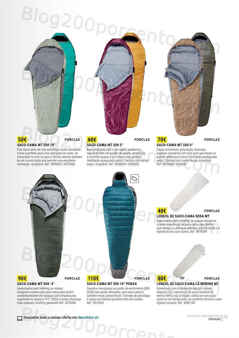 Antevisão Folheto DECATHLON Catálogo Campismo 2022 
