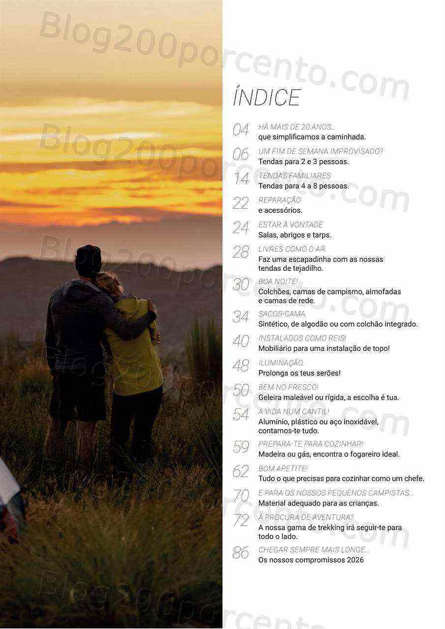 Antevisão Folheto DECATHLON Catálogo Campismo 2022 