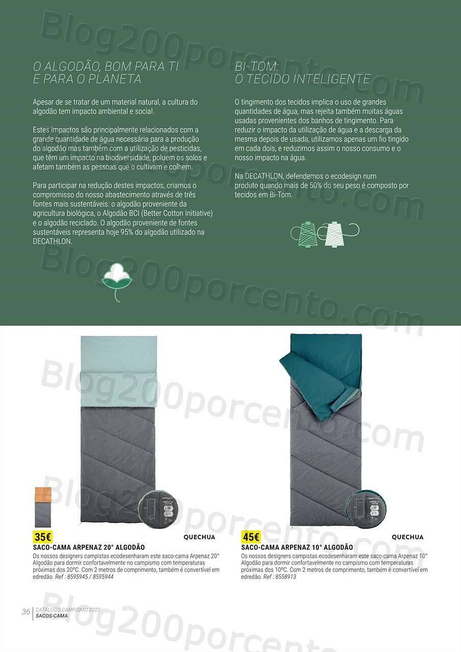 Antevisão Folheto DECATHLON Catálogo Campismo 2022 