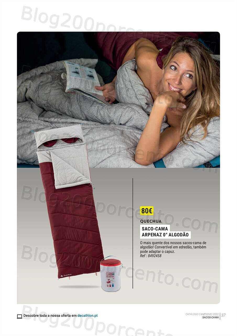 Antevisão Folheto DECATHLON Catálogo Campismo 2022 