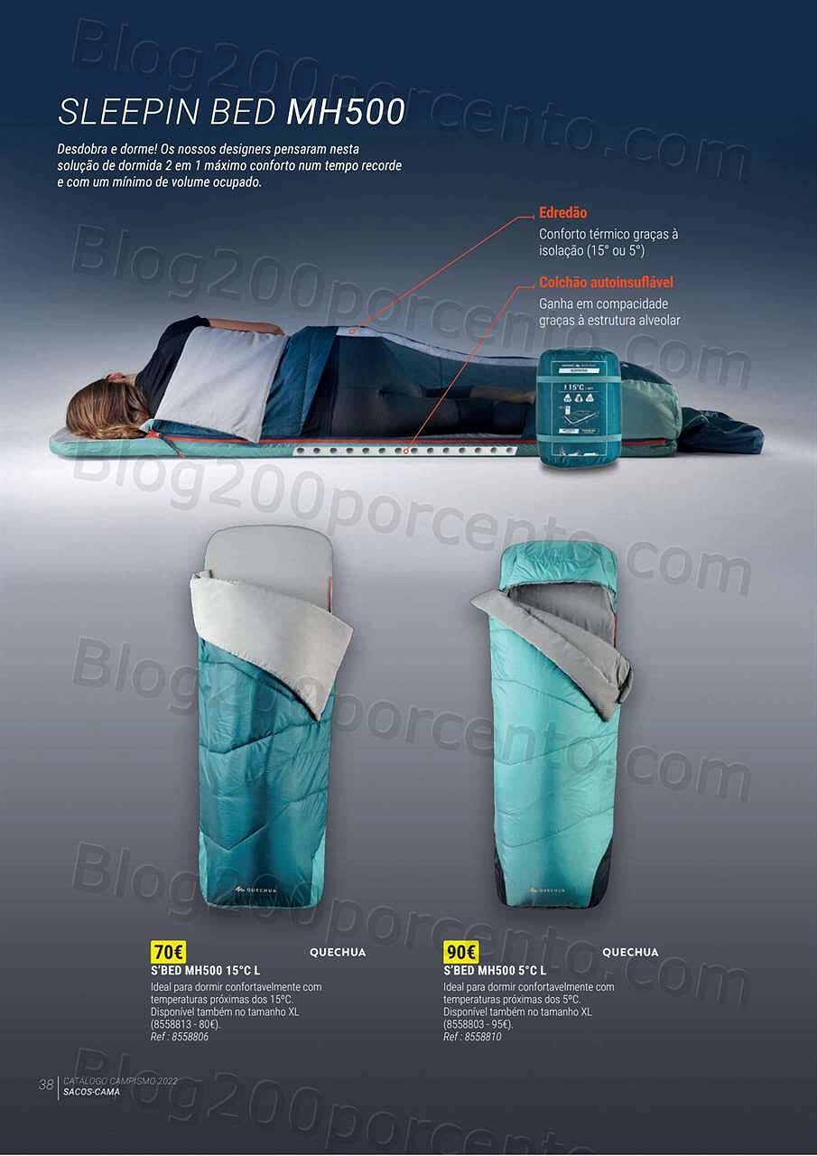 Antevisão Folheto DECATHLON Catálogo Campismo 2022 