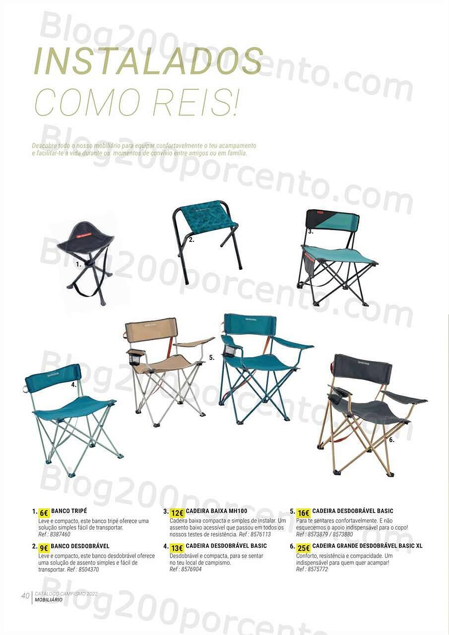 Antevisão Folheto DECATHLON Catálogo Campismo 2022 