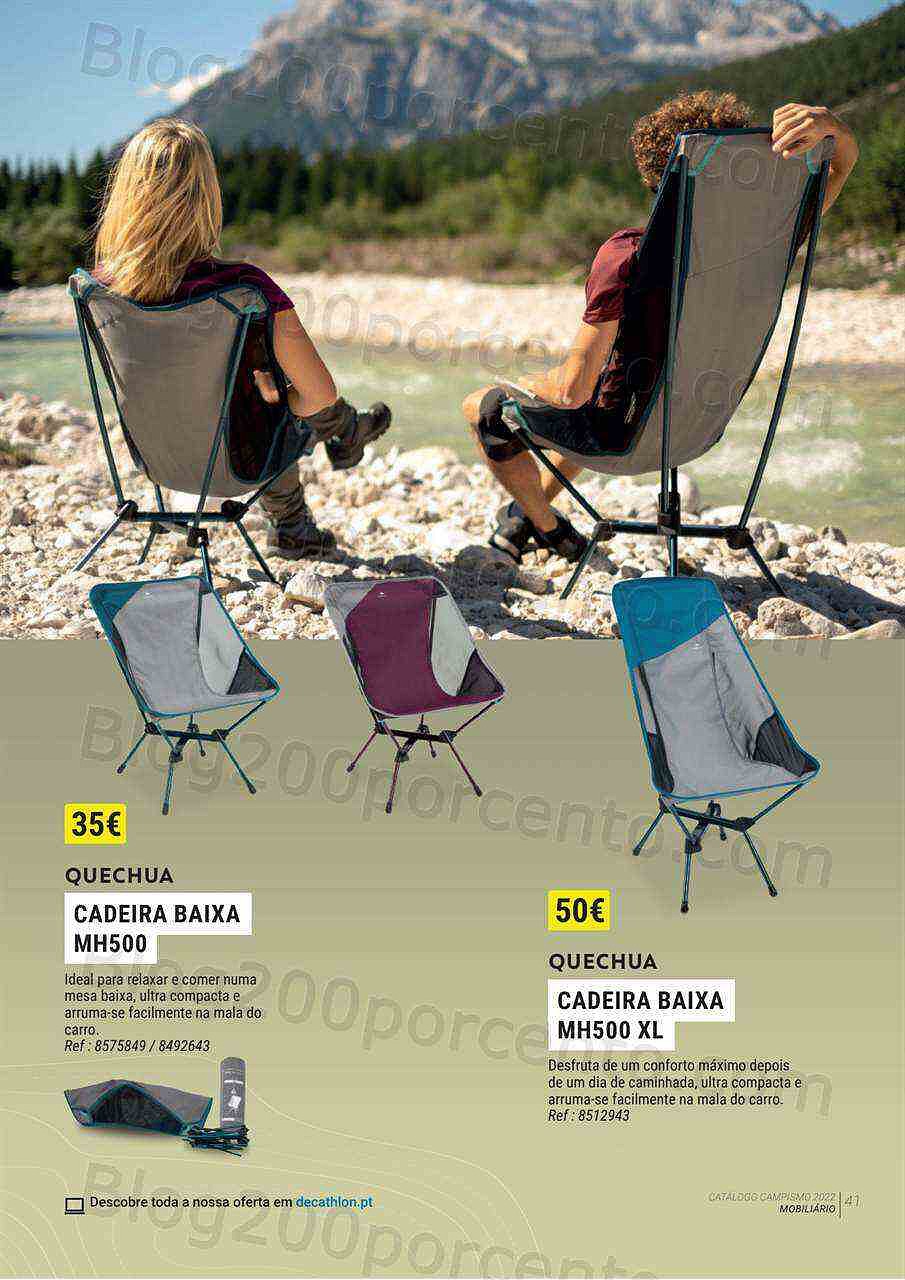 Antevisão Folheto DECATHLON Catálogo Campismo 2022 