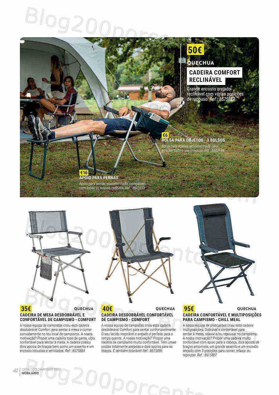 Antevisão Folheto DECATHLON Catálogo Campismo 2022 