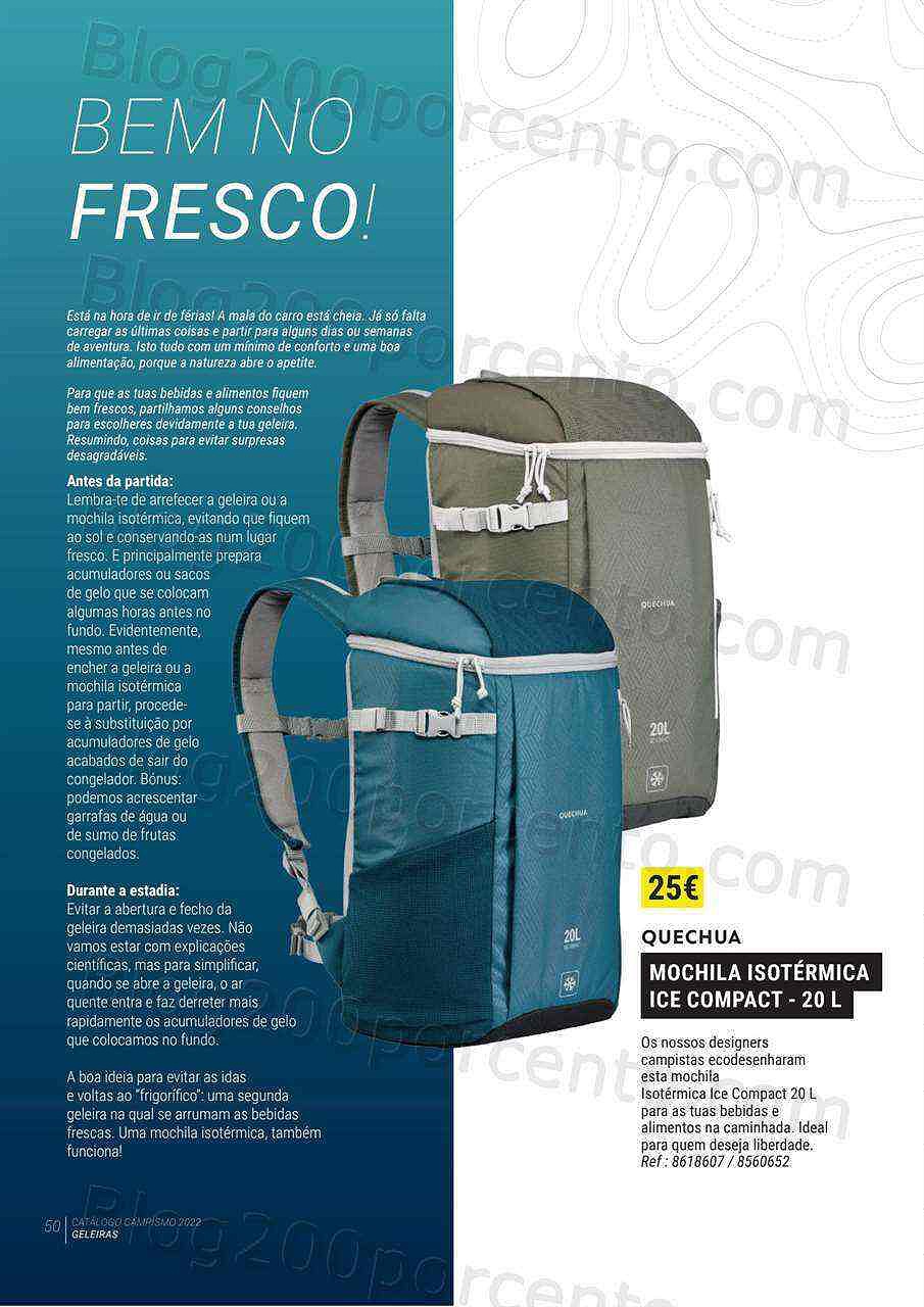 Antevisão Folheto DECATHLON Catálogo Campismo 2022 