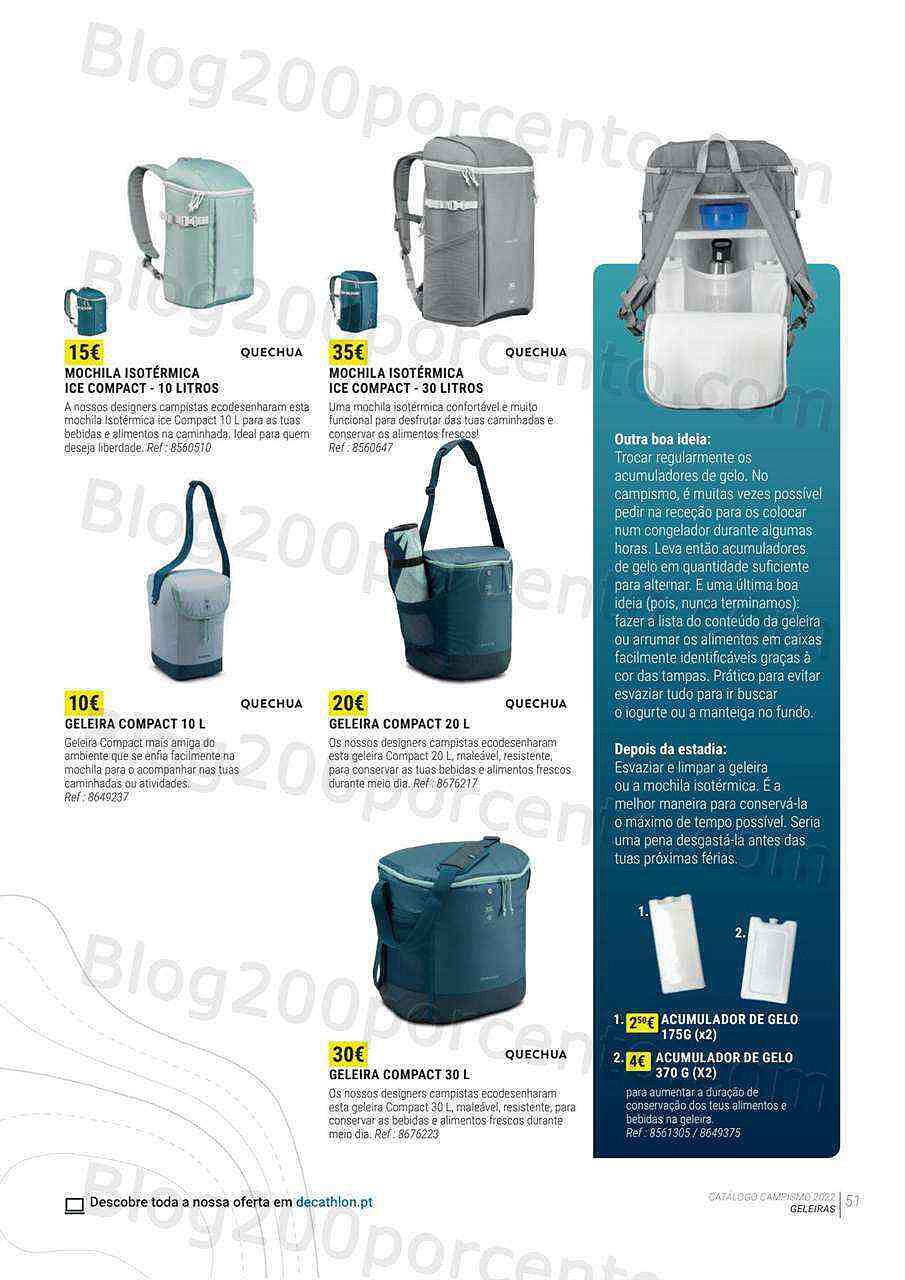Antevisão Folheto DECATHLON Catálogo Campismo 2022 