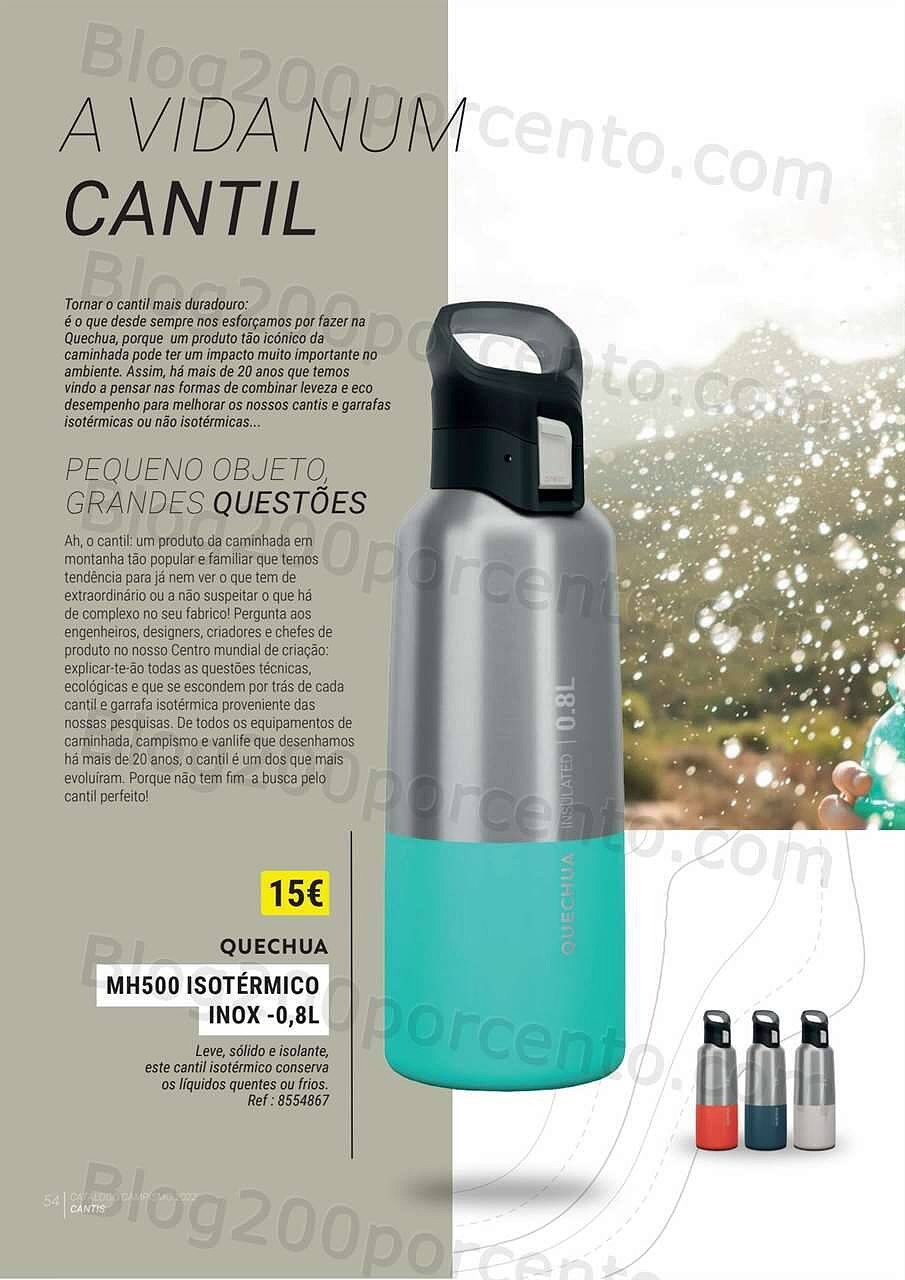 Antevisão Folheto DECATHLON Catálogo Campismo 2022 