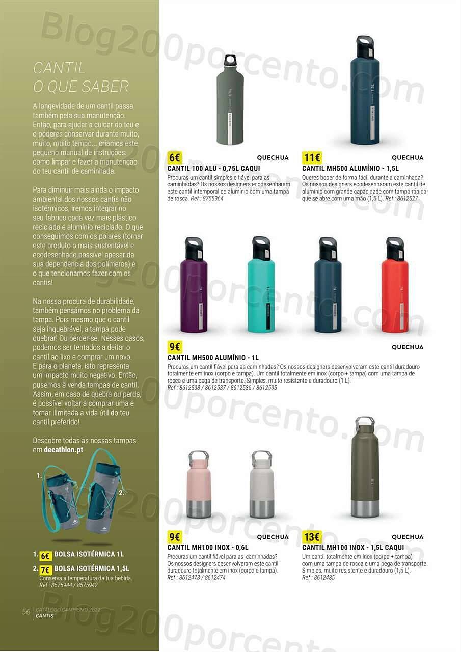 Antevisão Folheto DECATHLON Catálogo Campismo 2022 